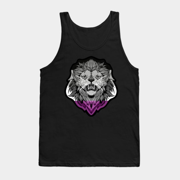 illustrated LION PRIDE series (asexual pride flag) Tank Top by illustratelaw